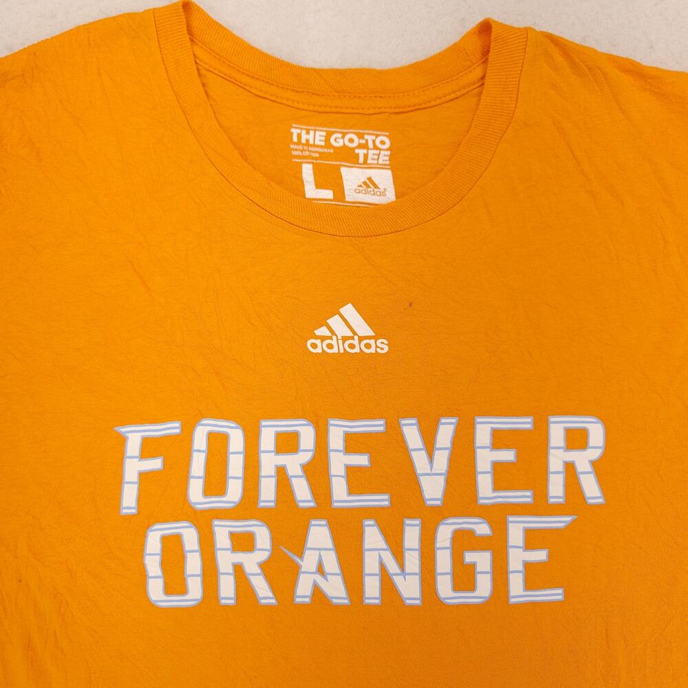 Nike Houston Dynamo Graphic Crew Neck Soccer T Shirt Mens Size Large L Orange